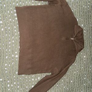 Brown Turtleneck Sweater